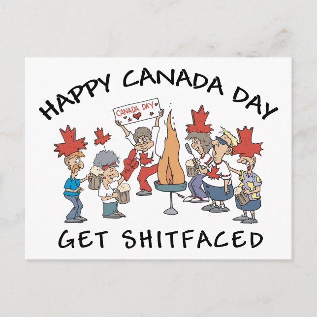 Very Funny Happy Candad Day Postcard (Front)