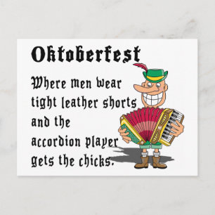 Very Funny Oktoberfest Postcard