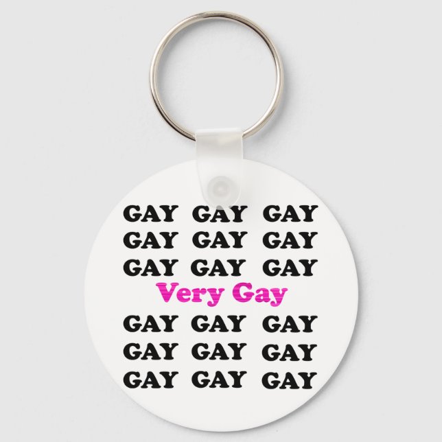 Very Gay Key Ring (Front)