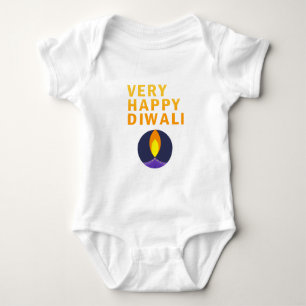 Very Happy Diwali Baby Bodysuit