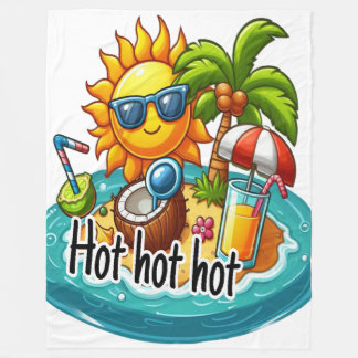 Very Hot season Fleece Blanket