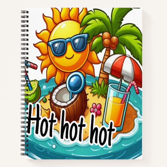 Very Hot season  Notebook (Front)