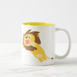 Very Hungry Cute Cartoon Lion Mug