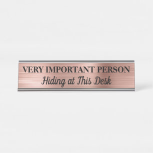 Very Important Person Desk Name Plate Desk Sign