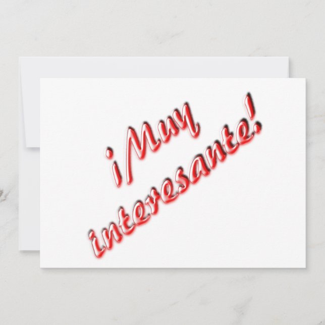 Very Interesting invitation (Front)