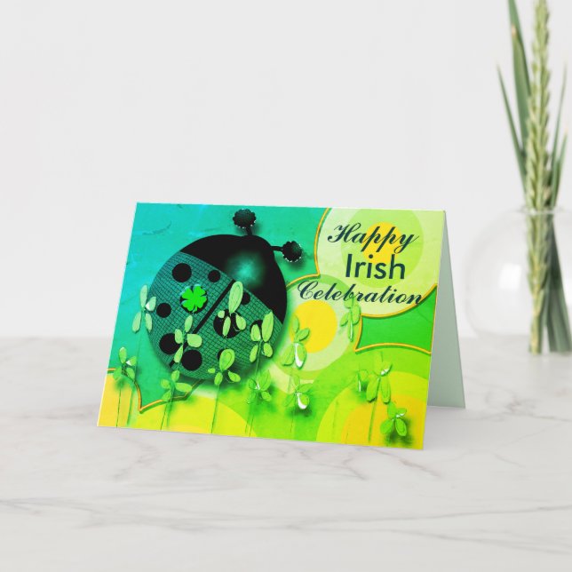 Very Irish Celebration Holiday Card (Front)