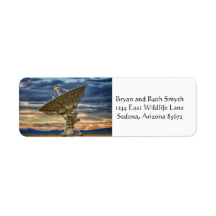 Very Large Array at sunset Return Address Label