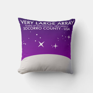 Very Large Array space observatory space art. Cushion