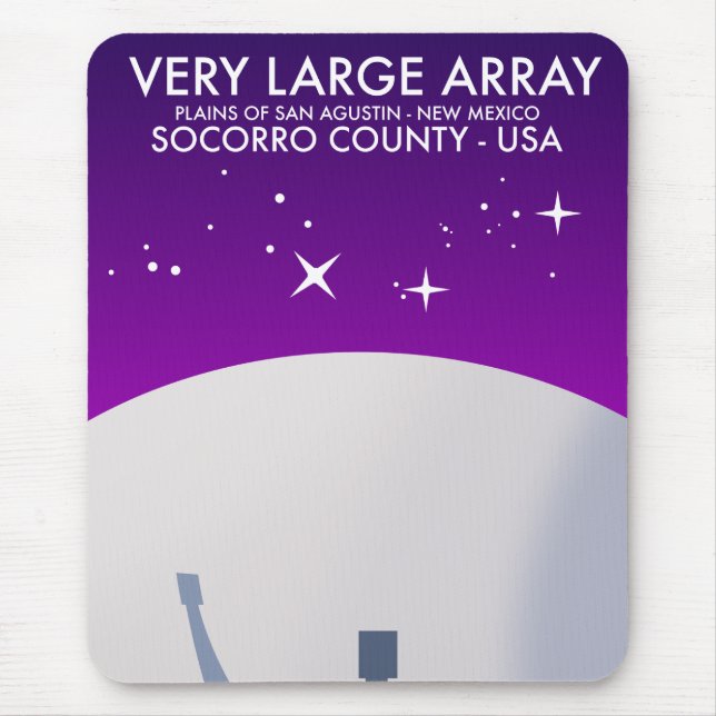 Very Large Array space observatory space art. Mouse Pad (Front)