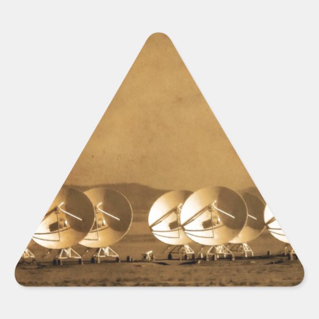 Very Large Array Triangle Sticker (Front)