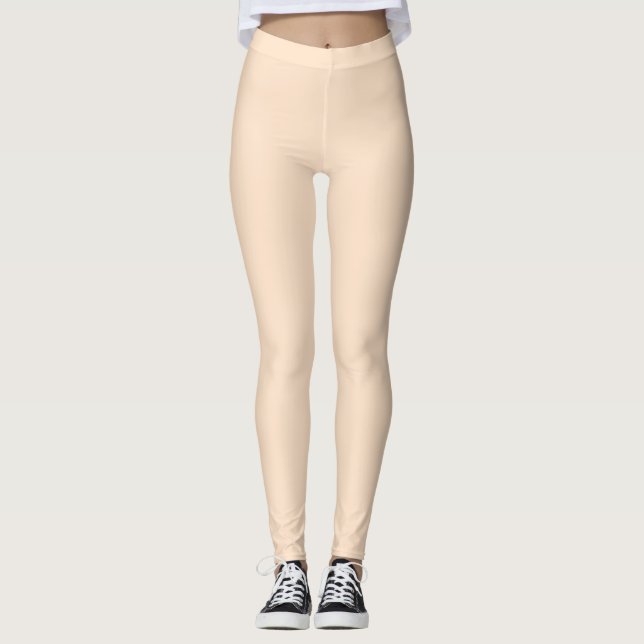 Very Light Skin Tone Colour Match Neutral Leggings (Front)