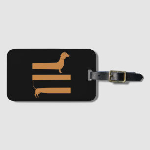 Very long Dachshund funny Luggage Tag