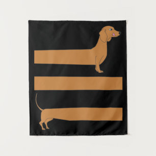 Very long Dachshund funny Tapestry