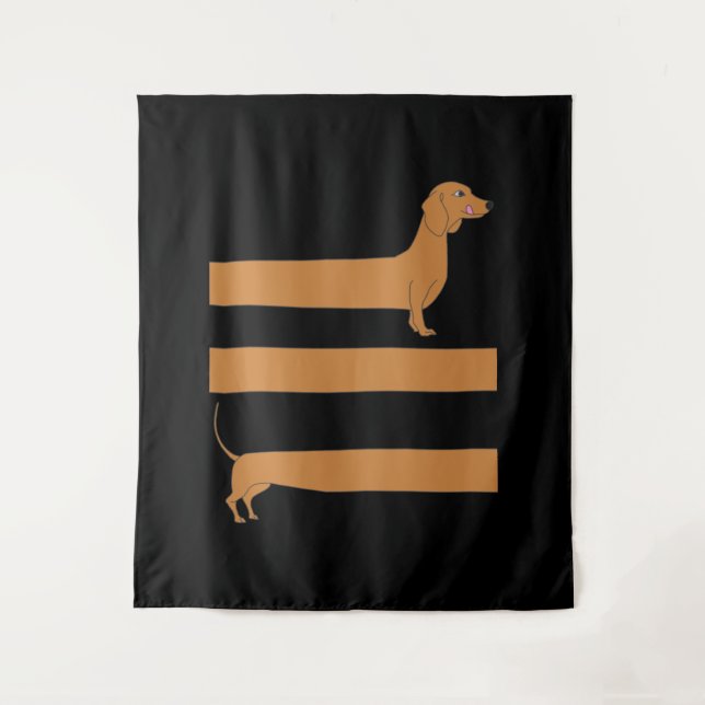 Very long Dachshund funny Tapestry (Front)
