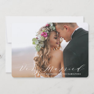 Very Married   Holiday Photo Card