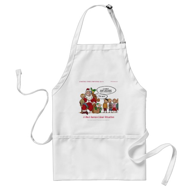 Very Mean Santa Ideal Situation Funny Standard Apron (Front)