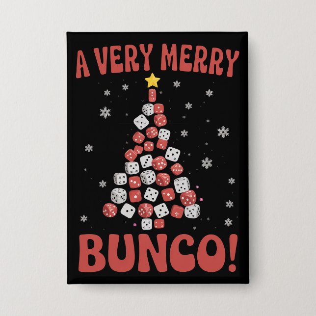 Very Merry Bunco Christmas Tree Dice Game Night (Front)
