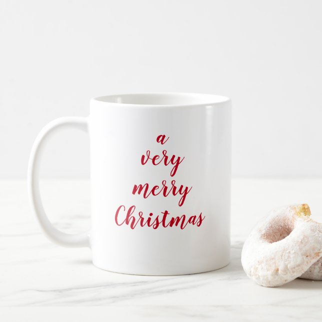 Very Merry Christmas Coffee Mug (With Donut)
