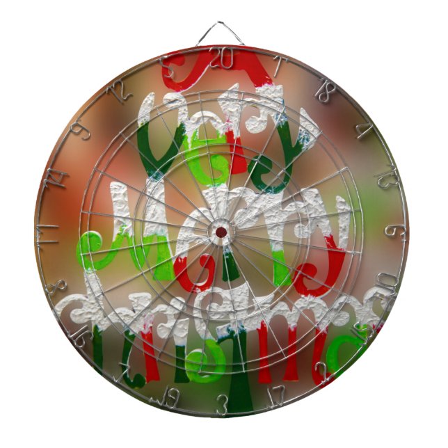 very merry christmas dartboard (Front)