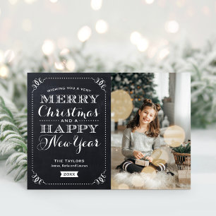 Very Merry Christmas Folded Photo Greeting Card