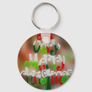very merry christmas key ring