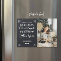 Very Merry Christmas Magnetic Photo Card