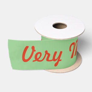 Very Merry Christmas Satin Ribbon
