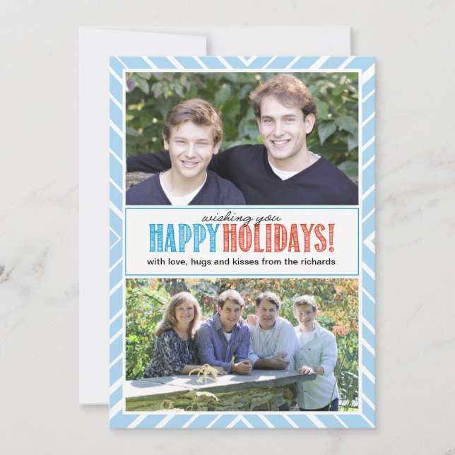 Very Merry Christmas Wishes x2 Holiday Card (Front)