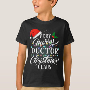 Very Merry Doctor Christmas Claus Pajamas  T-Shirt