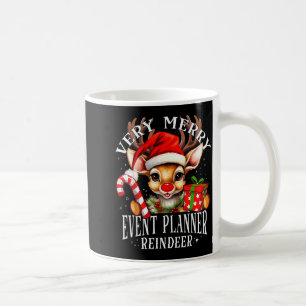 Very Merry Event Planner Reindeer Matching Christm Coffee Mug