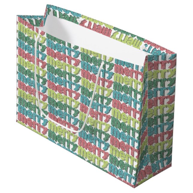 Very Merry Gift Bag (Front Angled)