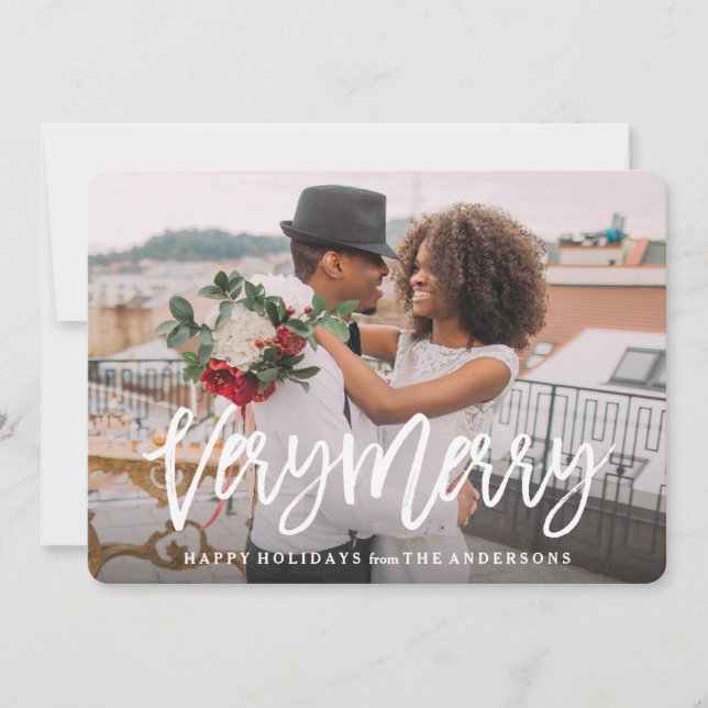 Very Merry Holiday Card (Front)