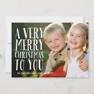 Very Merry   Holiday Photo Card