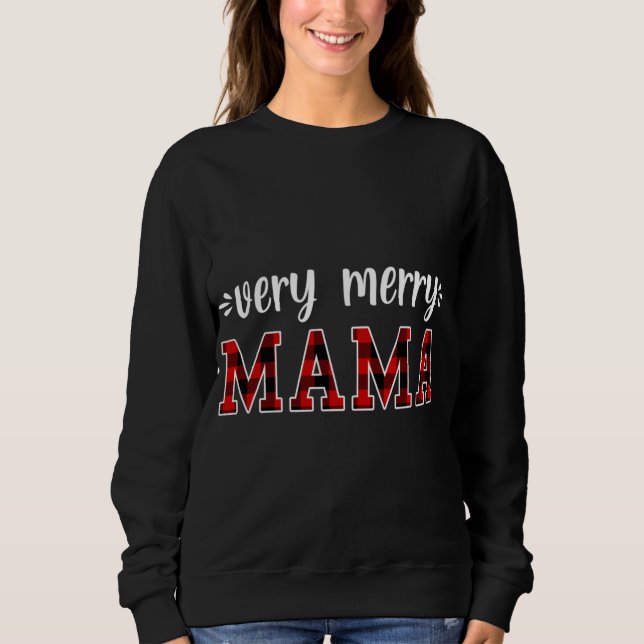 very merry Mama, Merry Christmas Family Pyjamas Sweatshirt (Front)