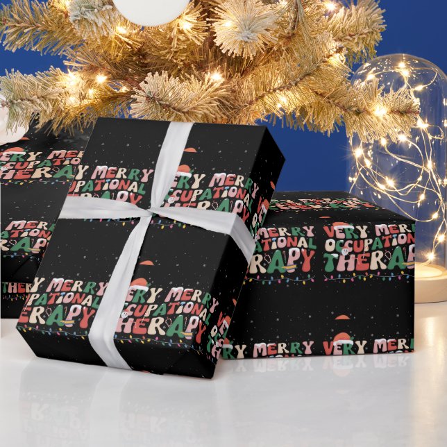 Very Merry Occupational Therapy Christmas OT Xmas Wrapping Paper (Holidays)