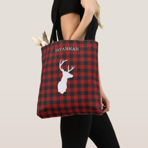 Very Merry Plaid   Holiday Tote Bag