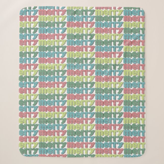 Very Merry Sherpa Blanket (Front)