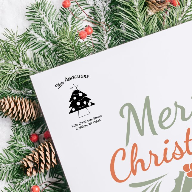 Very Merry Starlight Christmas Tree Self-inking Stamp (Creator Uploaded)