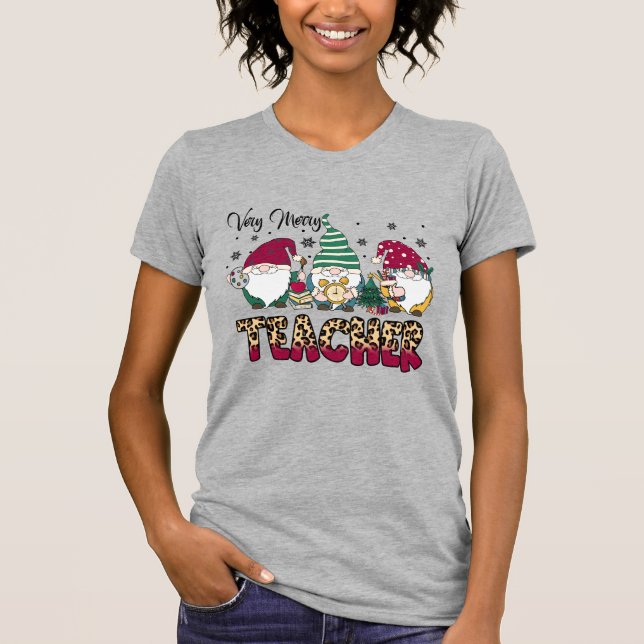 Very Merry Teacher T-Shirt (Front)