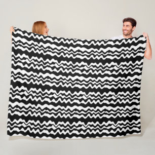 Very minimalist and simple flat and bold eclectic fleece blanket