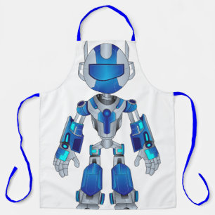 very modern robot design apron
