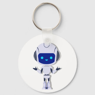 very modern robot design  key ring