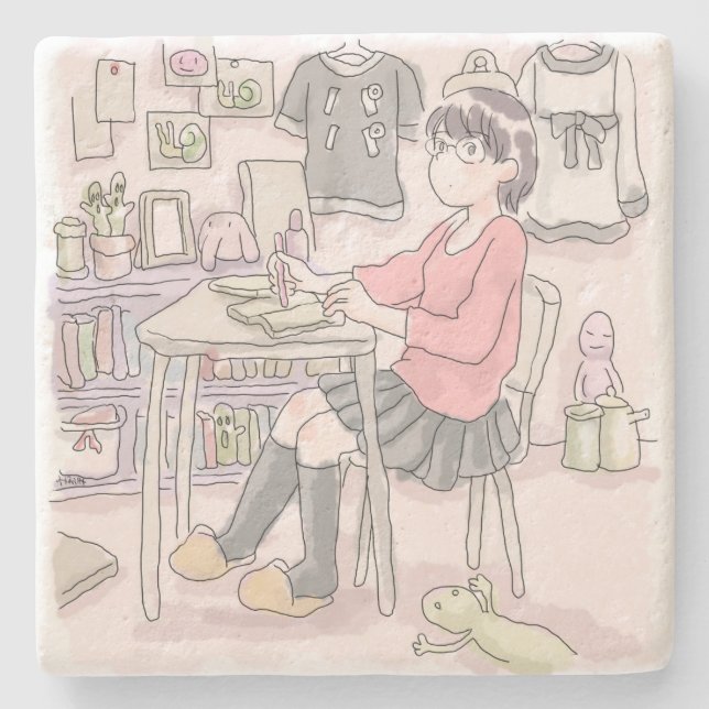 Very much stone coaster (Front)