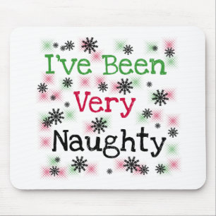 Very Naughty Holiday T-shirts and Gifts Mouse Pad