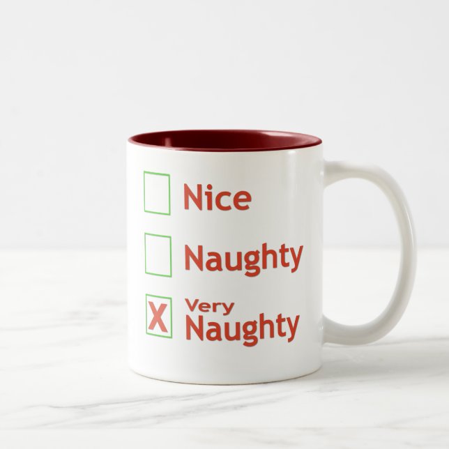 Very Naughty Two-Tone Coffee Mug (Right)