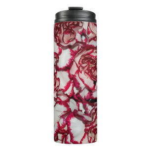 Very nice colourful carnation close up thermal tumbler