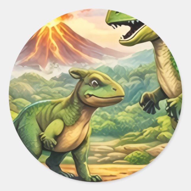 Very nice design for  classic round sticker (Front)