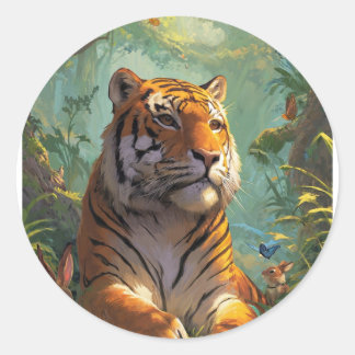 Very nice tiger 🐯 design on classic round sticker