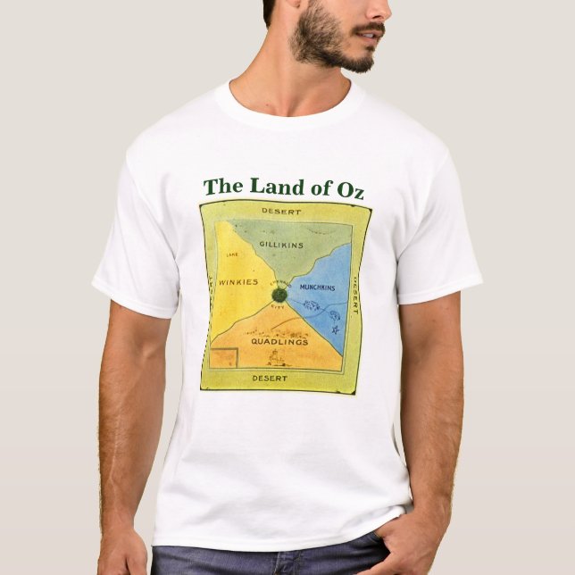 Very old Map of Oz (front) T-Shirt (Front)