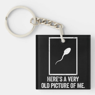 Very Old Picture Of Me Funny Biology Gift Key Ring